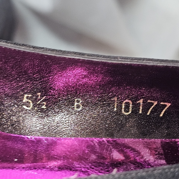 VTG Beverly Feldman Womens Colorful Ribbon Satin Flats  Sz 5.5 - Picture 9 of 9